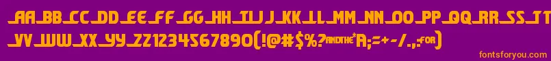 shiningheraldcond Font – Orange Fonts on Purple Background