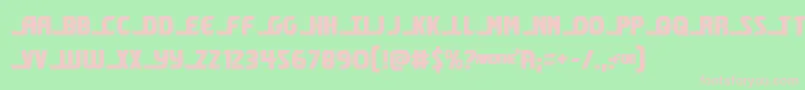 shiningheraldcond Font – Pink Fonts on Green Background