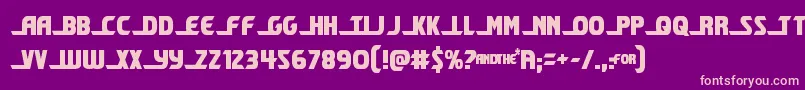 shiningheraldcond Font – Pink Fonts on Purple Background