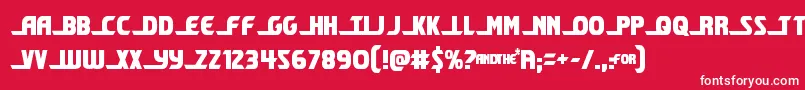 shiningheraldcond Font – White Fonts on Red Background