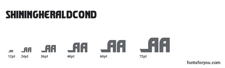 Shiningheraldcond (140710) Font Sizes