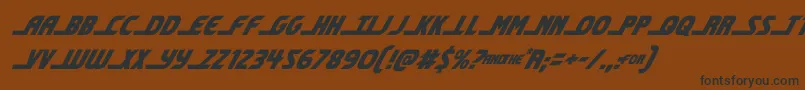 shiningheraldcondital Font – Black Fonts on Brown Background