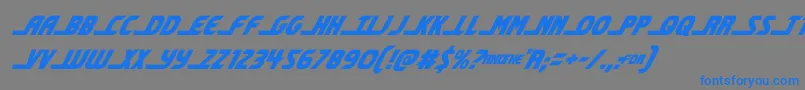 shiningheraldcondital Font – Blue Fonts on Gray Background