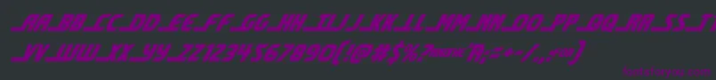 shiningheraldcondital Font – Purple Fonts on Black Background