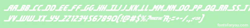 shiningheraldcondital Font – White Fonts on Green Background