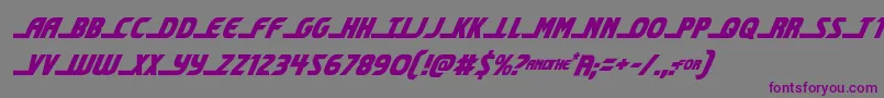 shiningheraldcondital Font – Purple Fonts on Gray Background