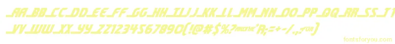 Шрифт shiningheraldcondital – жёлтые шрифты