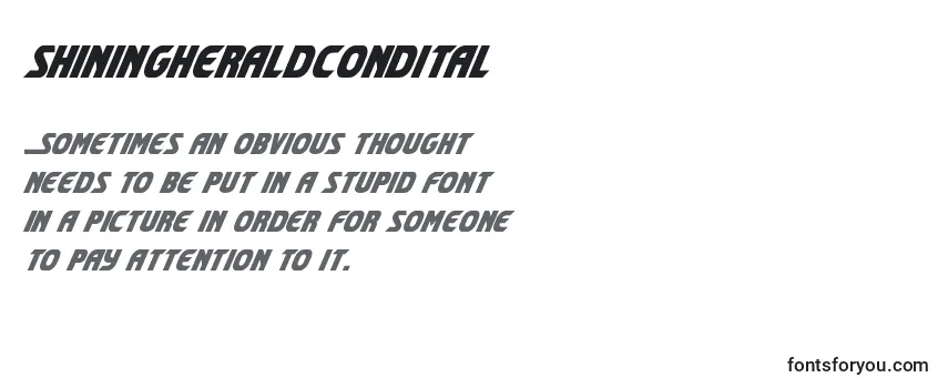 Review of the Shiningheraldcondital (140712) Font