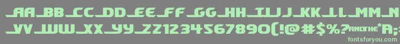 shiningheraldexpand Font – Green Fonts on Gray Background