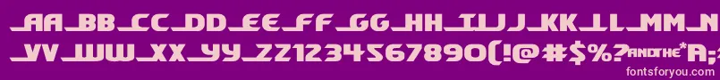 shiningheraldexpand Font – Pink Fonts on Purple Background