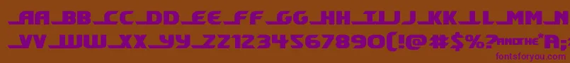 shiningheraldexpand Font – Purple Fonts on Brown Background