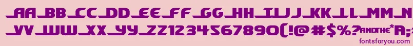 shiningheraldexpand Font – Purple Fonts on Pink Background