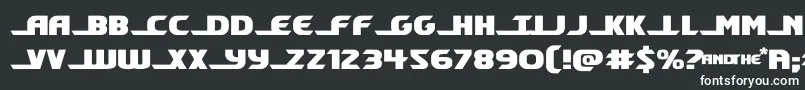 フォントshiningheraldexpand – 白い文字