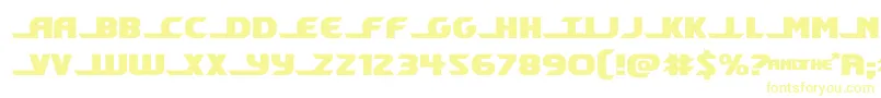 shiningheraldexpand Font – Yellow Fonts on White Background