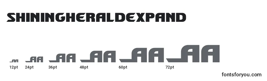 Shiningheraldexpand (140713) Font Sizes