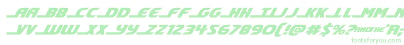 shiningheraldexpandital-fontti – vihreät fontit valkoisella taustalla