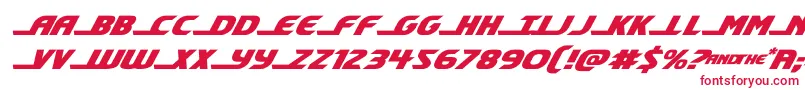 Шрифт shiningheraldexpandital – красные шрифты на белом фоне