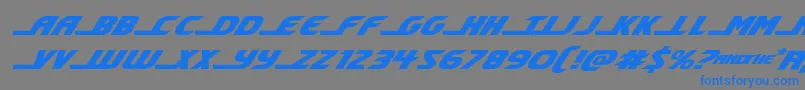 shiningheraldexpandital-Schriftart – Blaue Schriften auf grauem Hintergrund