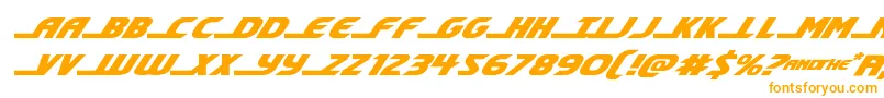 shiningheraldexpandital Font – Orange Fonts on White Background