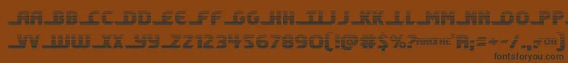 Шрифт shiningheraldgrad – чёрные шрифты на коричневом фоне