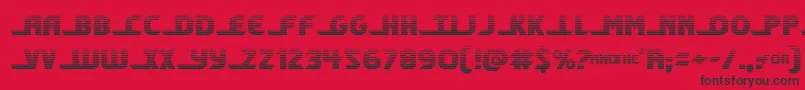 shiningheraldgrad Font – Black Fonts on Red Background