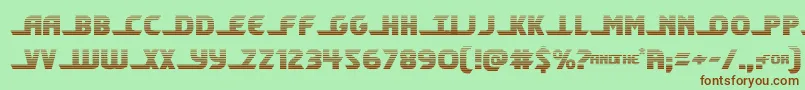 shiningheraldgrad Font – Brown Fonts on Green Background