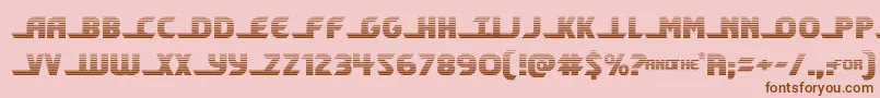 shiningheraldgrad Font – Brown Fonts on Pink Background
