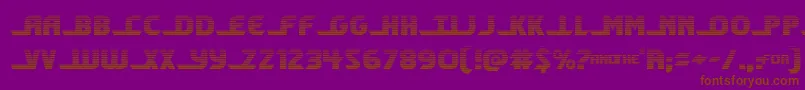 shiningheraldgrad Font – Brown Fonts on Purple Background