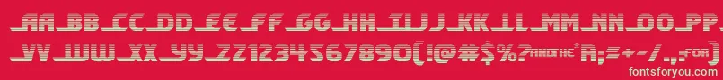 shiningheraldgrad Font – Green Fonts on Red Background