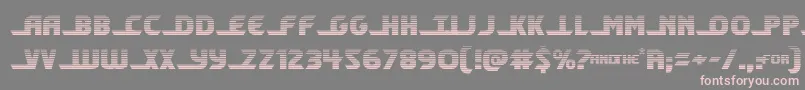 フォントshiningheraldgrad – 灰色の背景にピンクのフォント