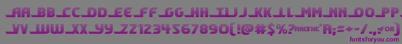 Шрифт shiningheraldgrad – фиолетовые шрифты на сером фоне