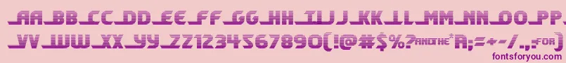 shiningheraldgrad Font – Purple Fonts on Pink Background