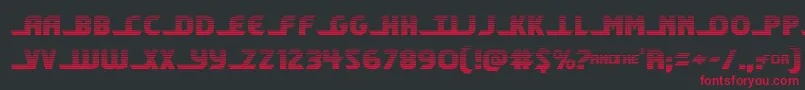 フォントshiningheraldgrad – 黒い背景に赤い文字