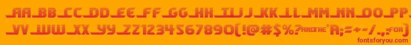 Шрифт shiningheraldgrad – красные шрифты на оранжевом фоне