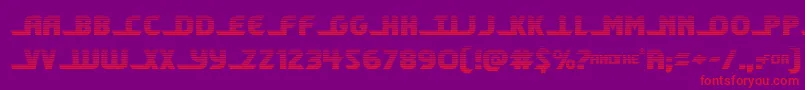 shiningheraldgrad Font – Red Fonts on Purple Background
