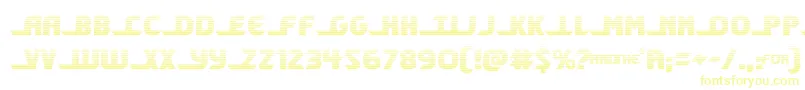 shiningheraldgrad Font – Yellow Fonts on White Background