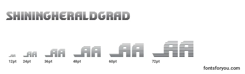 Размеры шрифта Shiningheraldgrad (140717)