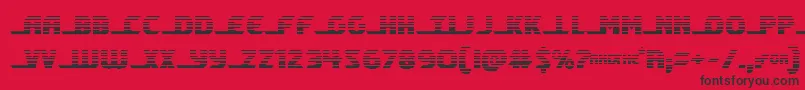 shiningheraldgrad Font – Black Fonts on Red Background