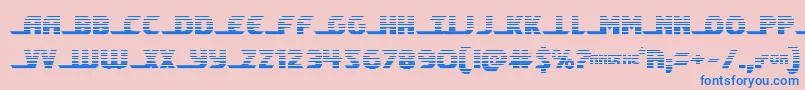shiningheraldgrad Font – Blue Fonts on Pink Background