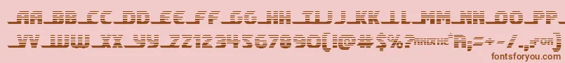 shiningheraldgrad Font – Brown Fonts on Pink Background