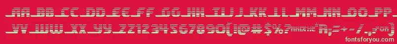 shiningheraldgrad Font – Green Fonts on Red Background