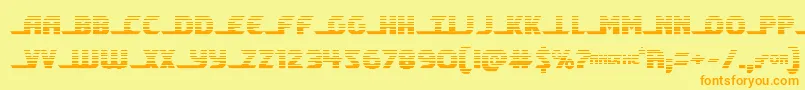 shiningheraldgrad Font – Orange Fonts on Yellow Background