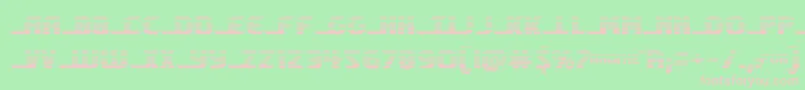 shiningheraldgrad Font – Pink Fonts on Green Background