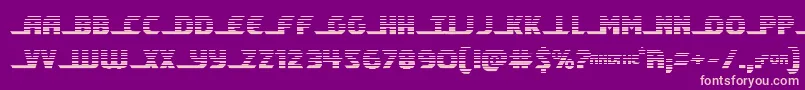 shiningheraldgrad Font – Pink Fonts on Purple Background