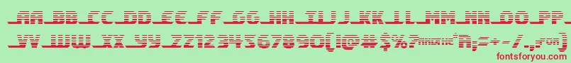 shiningheraldgrad Font – Red Fonts on Green Background