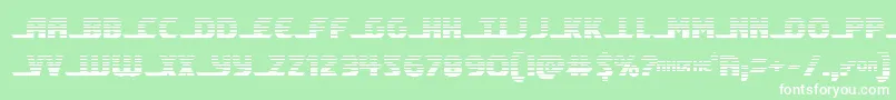 shiningheraldgrad Font – White Fonts on Green Background