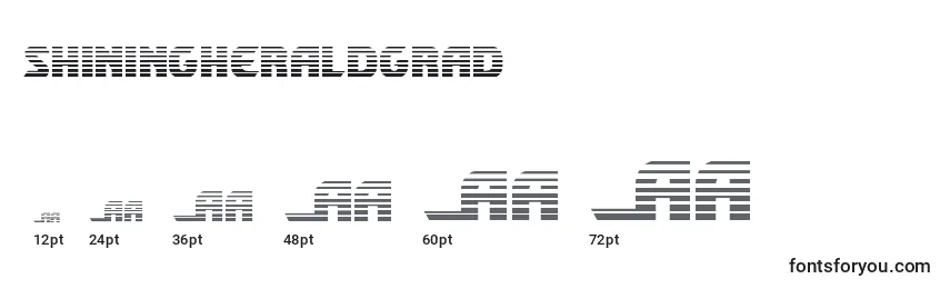 Размеры шрифта Shiningheraldgrad (140718)