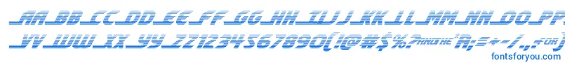 shiningheraldgradital Font – Blue Fonts on White Background