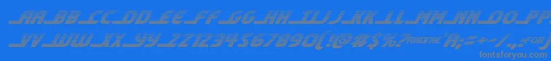 Шрифт shiningheraldgradital – серые шрифты на синем фоне