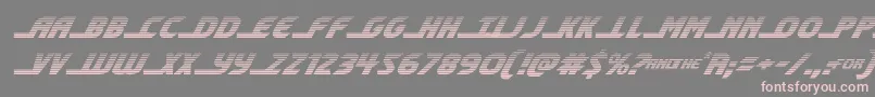 shiningheraldgradital Font – Pink Fonts on Gray Background